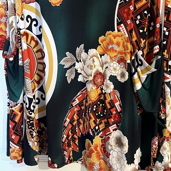 Floral Bohemian Abstract Design Dress - Picture 4 of 8